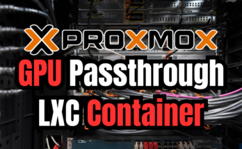Proxmox LXC container GPU passthrough